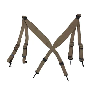 WW2 US ARMY Khaki M36 Suspenders - Reproduction B374 • $31.89