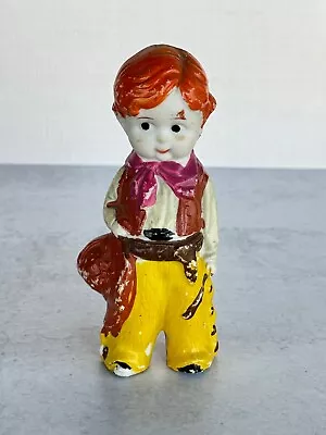 Vintage Cowboy Figurine Bisque Porcelain Made In Japan Western Theme • $21.99