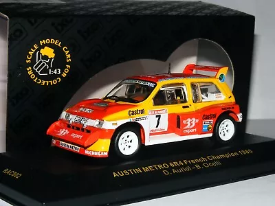 IXO RAC002 MG Metro 6R4 33 Export Didier Auriol 1986 French Rally Champ #7  1/43 • £21.79