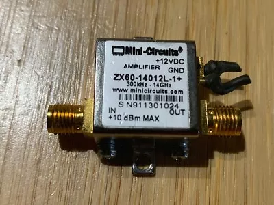 Mini Circuits Amplifier ZX60-14012L-1+ 300 KHz-14 GHz 12 VDC ZX60-14012L-S+ • $239