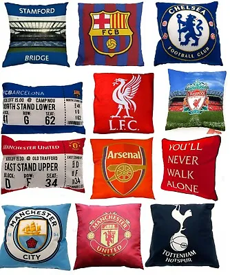 £14.18 • Buy Football Cushion Gift - Manchester Arsenal Tottenham Barcelona Liverpool Chelsea
