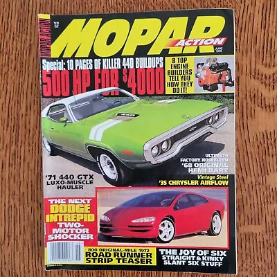 Mopar Action Magazine June 1996 Challenger R/T Cuda Dodge Ram Hemi A100 Dart 440 • $8