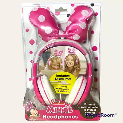 Disney Junior Minnie Headphones With Parental Control & Includes Share Port NIP • $8.99