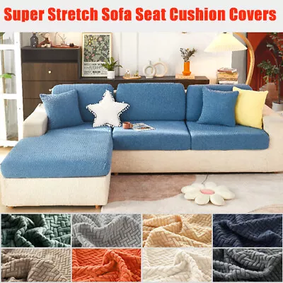 $11.99 • Buy Super Stretch Sofa Seat Cushion Covers For L Shape Sectional Sofa Slipcover NEW