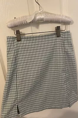 Brandy Melville | Green Plaid | Mini Skirt | One Size- Size S | New Condition • $14