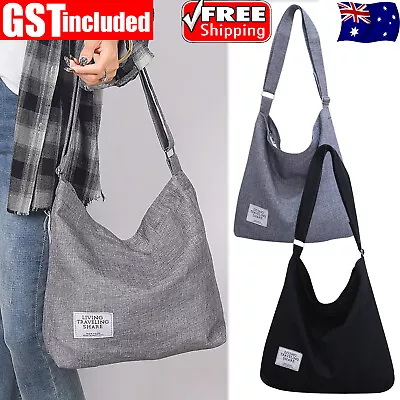 Hobo Tote Purse Travel Messenger Large Canvas Handbag Womens Shoulder Bag Ladies • $12.72