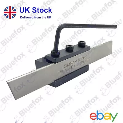 1/2  12mm Lathe Parting Off Tool T-Type Clamp 1/8  X 3/4 X 6  HSS Blade • £27.59