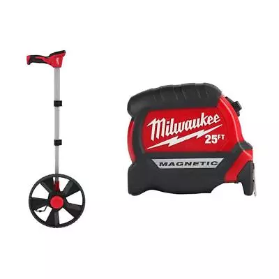 Milwaukee Measuring Wheels 38.2 X4 X12.5  Digital Compact Magnetic Tape W/Led • $129.99