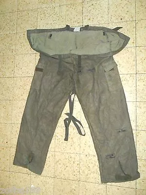 Israel Army Idf Zahal NBC Charcoal Protective Pants RARE MADE IN ISRAEL RABINTEX • $95