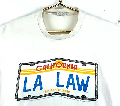 Vintage California La Law Stedman T-Shirt Size XL 1986 White Tv Show 80s • $23.99