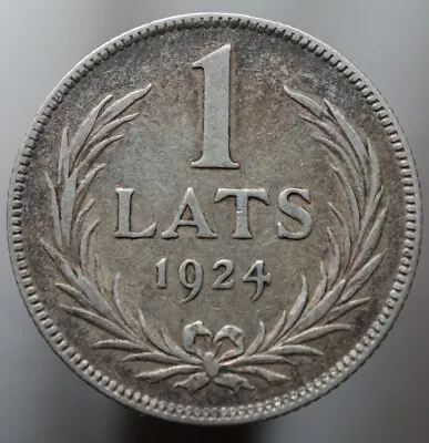 1 Lats 1924 - Latvia KM #7 Silver Coin -  R750  • £9.63