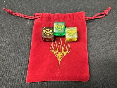 Exclusive Limited Edition Lord Of The Rings D6 Dice Set - 3 Dice & Bag MTG LOTR • $17.50