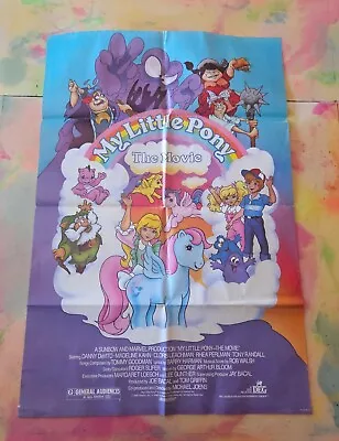 1986 MY LITTLE PONY Original One Sheet Poster 27x41 FAMILY FANTASY ANIMATION • $49.99