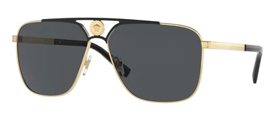 $268.40 • Buy Versace VE 2238 Gold Black/Grey 61/13/140 Men Sunglasses