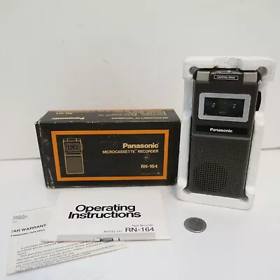 Vintage Panasonic RN164 Microcassette Recorder Dictation Dictaphone In Package • $40