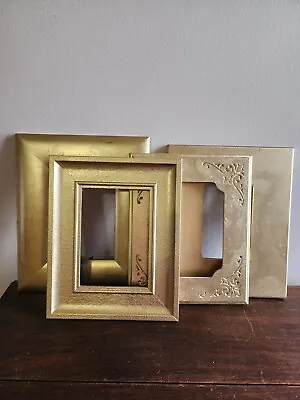 Lot Of 4 VTG Ornate Gold Picture Frames Art Decor Gallery Shabby Chic • $32.99