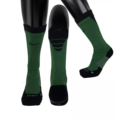 New Nike Vapor Michigan State University Team Issue Football Crew Socks Green XL • $22.45