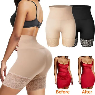 Women Anti Chafing Under Dresses Underwear Tummy Control Safety Shorts Shapewear • £9.79