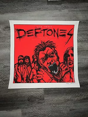 Deftones Jermaine Rogers Original Concert Poster 156/200 18 X20  • $249.99