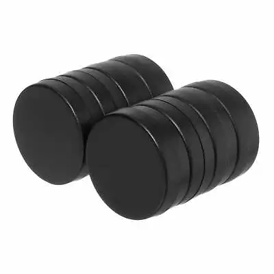 3/4 X 1/4 Inch Neodymium Disc Magnets N52 With Black Plastic Coating (8 Pack) • $18.99