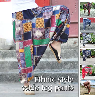 $26.87 • Buy Indian Baggy Gypsy Pants Women Trousers Boho Yoga Wide Leg Dance Haren Pants
