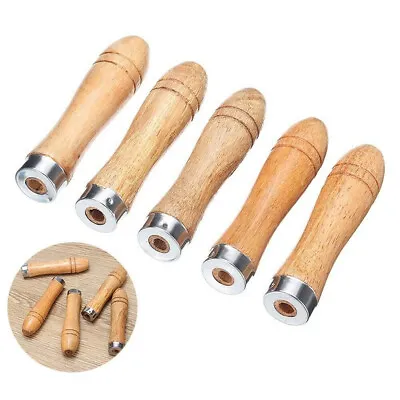 $10.58 • Buy 5PC Wooden File Handle Replacement Strong Metal Collar-For File Craft Tool 9cm