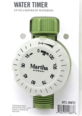 Martha Stewart Mechanical Water Timer Up To 2 Hours Of Watering • $12.99