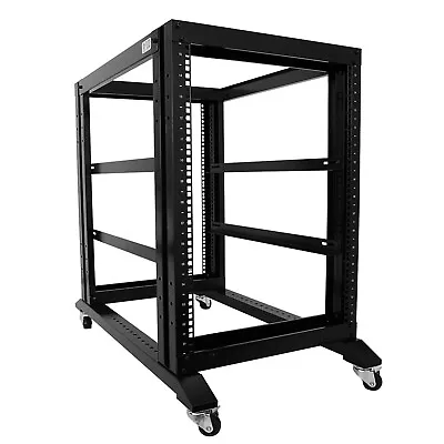 Raising 15U 4 Post Open Frame 19  Server/Audio Data Steel Rack 31.5  Deep • $204.49