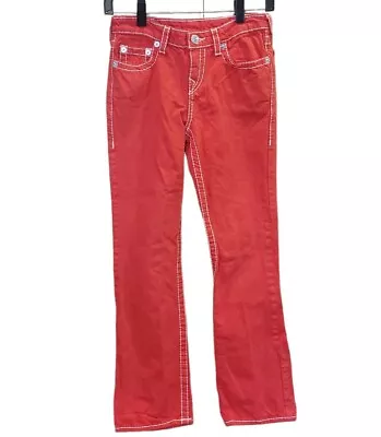 True Religion Girls Ruby Red Skinny Jeans  Size 10  • $24.90