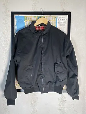 £12 • Buy Vintage Relco Harrington Jacket Black Size S