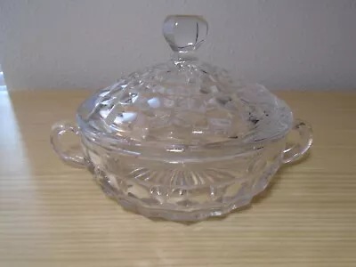 Vintage Fostoria American Crystal Lidded/handled Preserve Dish/bowl Mint • $14.99