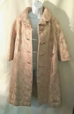 Vintage Rare Hattie Carnegie Pink Brocade Coat  Beautiful !  • $260