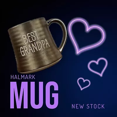 Hallmark “Best Grandpa” Wide Bottom Coffee Mug Cup Father’s Day New Dad Gift • $12.95