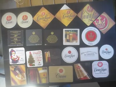 22 Different CROWN LAGER  Collectable COASTERS   Some Are Rare   • $9.50