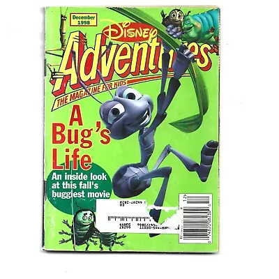 Disney Adventures Magazine Dec1998 A Bug's Life And More • $4.89