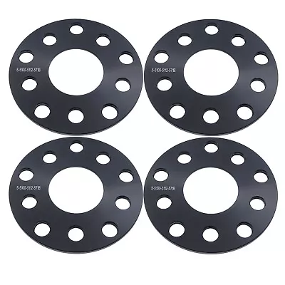 Set Of 4 | 5mm Hubcentric Wheel Spacers | 5x100 W/ 57.1mm Hub Bore | Flat • $32.12