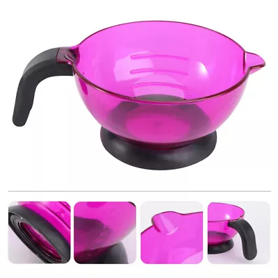  Mixing Bowl With Handle Dying Brush Tinting Bowls For Hair Dye • £9.85