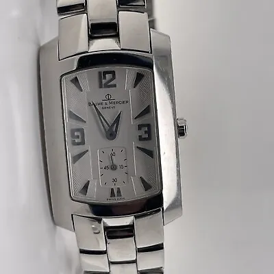 Baume & Mercier Hampton 65310 White Dial Men's Swiss Quartz Watch • $300