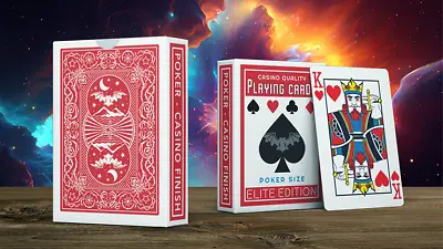 Elite Night Flight (Red) Marked Playing Cards By Steve Dela • $19.78