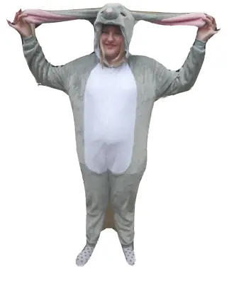 Bunny Rabbit Costume Gray Full Body -NEW-Adult SMALL-Free Shipping Halloween • $11.99