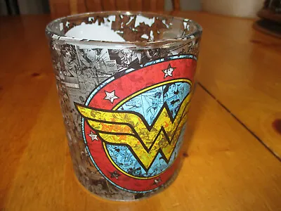 DC Wonder Woman Glass MugComic Book PatternLargeAwesome! • $5.75