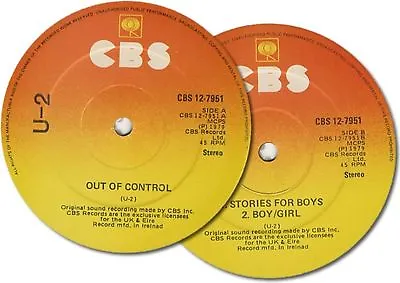 U2 Out Of ControlStories For Boys And Boy/Girl IRISH!! • $199.99