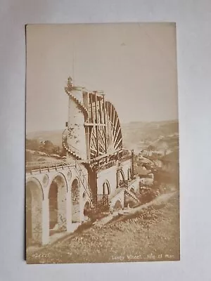 Early Laxey Manx IOM Postcard C1915 Real Photo Great Wheel Isle Of Man • £8.95