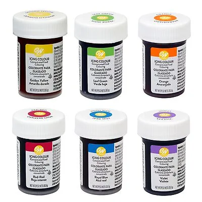 £12.83 • Buy Wilton Concentrated Gel Paste Rainbow Cupcake/Cake Colours Set Of 6x 28g Kit