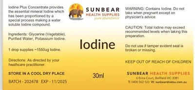 Iodine 30ml • $40.95