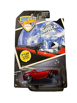 2019 Hot Wheels Chase Greetings From Space '08 TESLA ROADSTER Maroon W/Blk RA Sp • $12