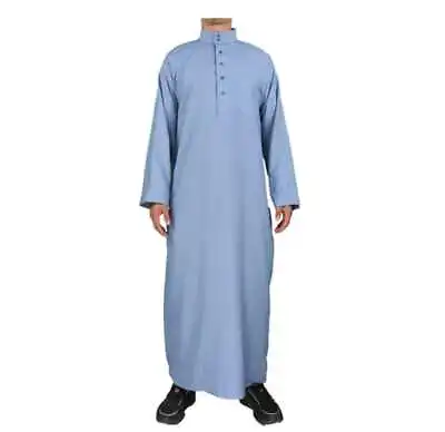 Thobe/Jubha For Men SAUDI Thobe Jubba Mens Ramadan Eid Umrah Hajj Islamic Gift • £14.99