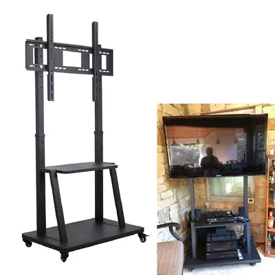 Ultra Heavy Duty Mobile 32-100 Inch TV Stand Rolling TV Cart Mount With Wheels • $205.92