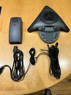 Polycom Soundstation VTX 1000 Conference Phone With Adapter And Cables • $24.95