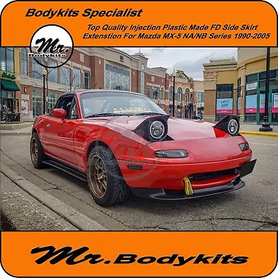 Quality Made Injection Plastic FD Side Skirt Extention For Mazda MX5/ MX-5 NA/NB • $265